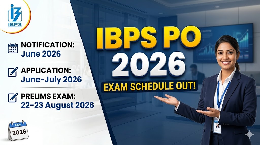 IBPS PO Exam Date 2026 Kab Hoga: IBPS PO परीक्षा 2026 कब आयोजित होगी – आवेदन तिथि और एग्जाम शेड्यूल